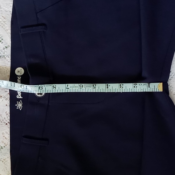 Betabrand Women's Classic Straight Leg Pullon Pants Navy Size Medium Petite - Picture 11 of 16